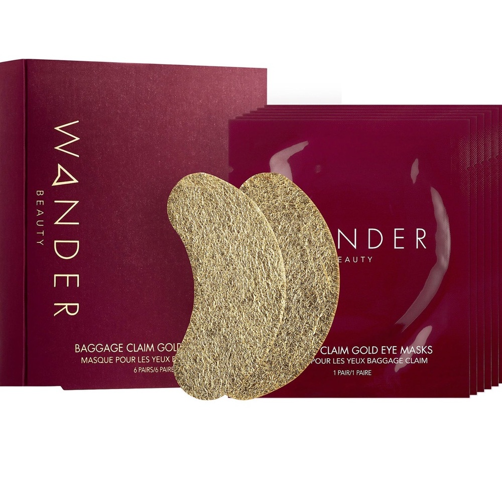 ✨Wander Beauty Baggage Claim Gold Eye Masks✨